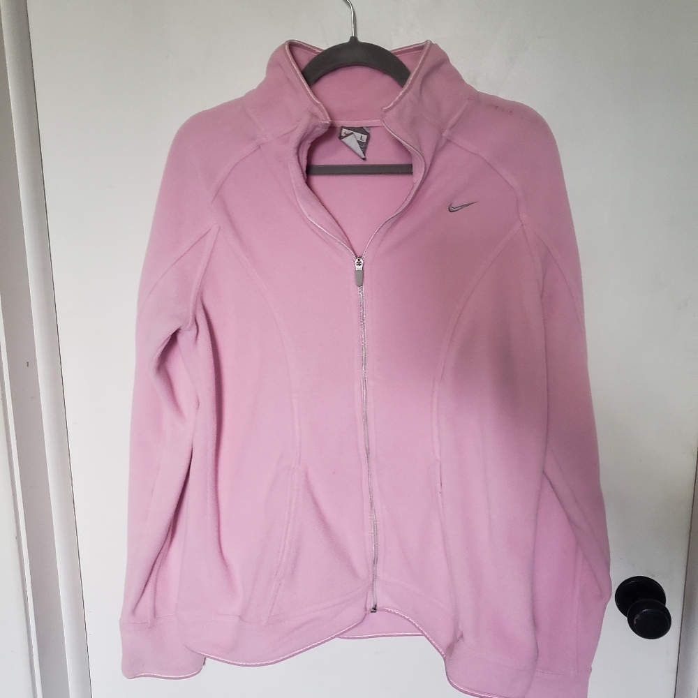 Nike Light Pink Fleece Zip Jacket